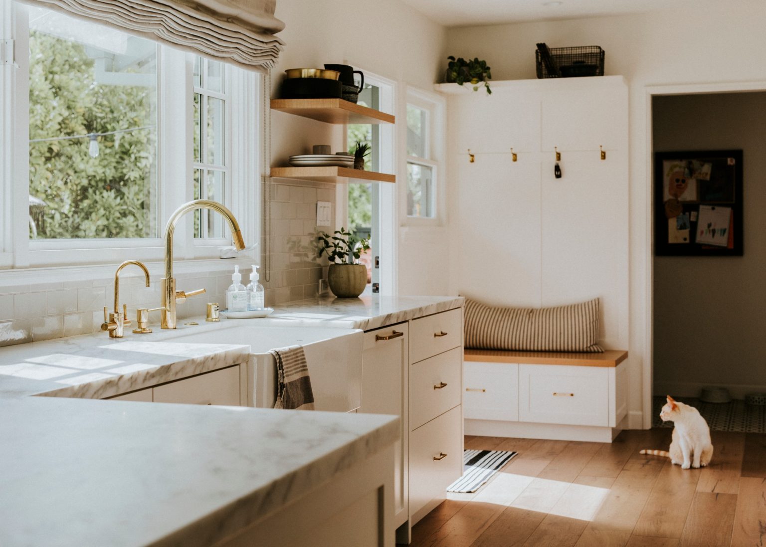 Clean home kitchen